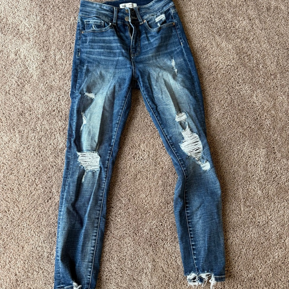 BKE Distressed Skinny Jeans